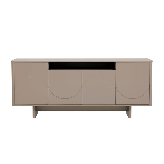 Modern Ella 70.86" Sideboard with Adjustable Shelves in Mocha
