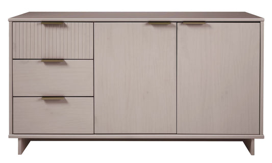 Granville 55.07" Modern Sideboard with 3 Full Extension Drawers in Light Grey