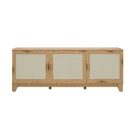 Sheridan 62.99 Modern Cane TV Stand in Nature